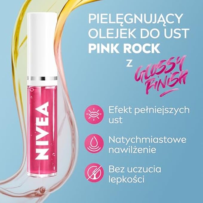 Nivea زيت شفاه مغذي صخور وردية 5.5 مل - Image 3